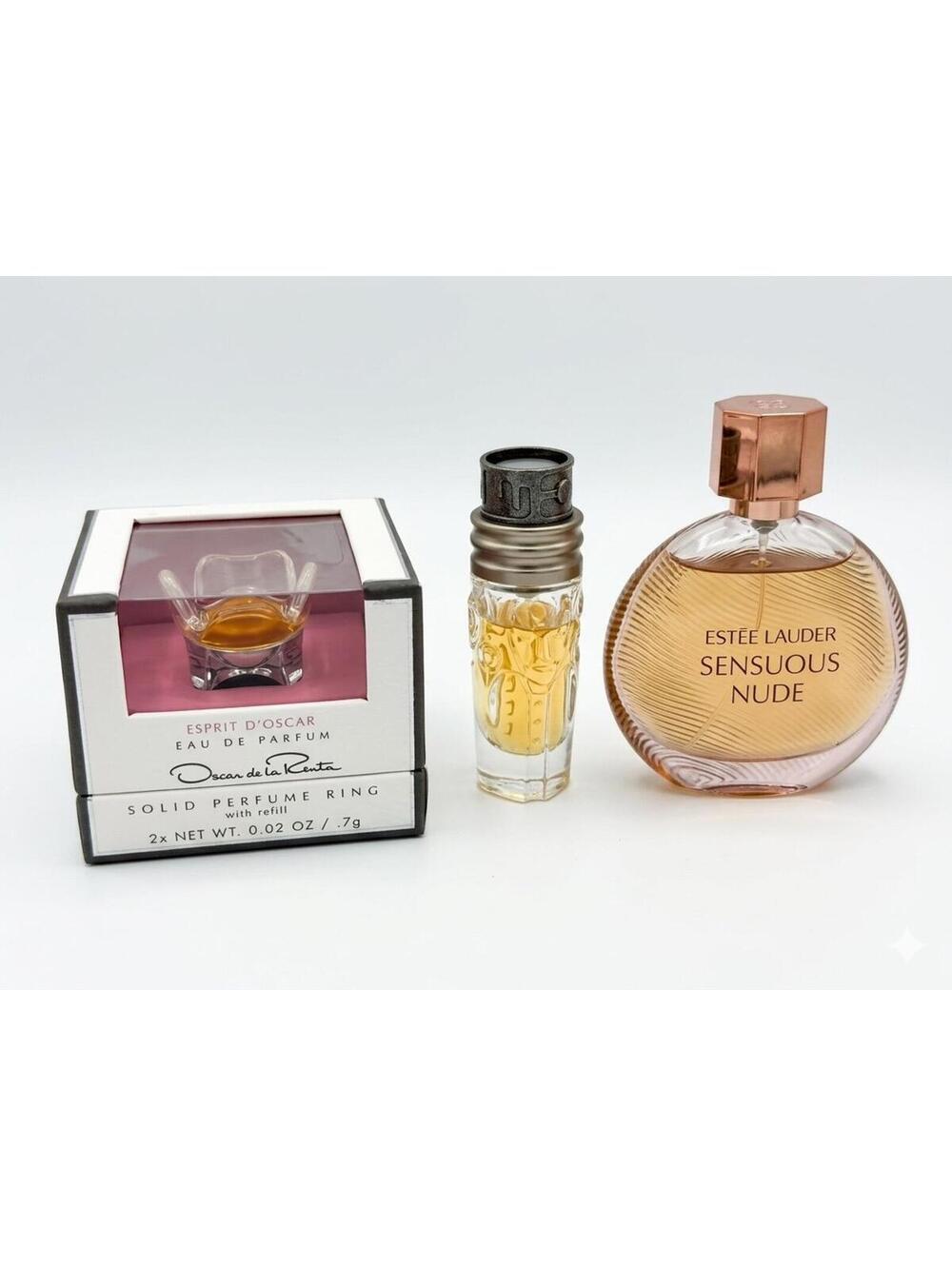 Bundle of 3 perfumes-Estee Lauder SENSUOUS -Christian Dior and Oscar de la Renta